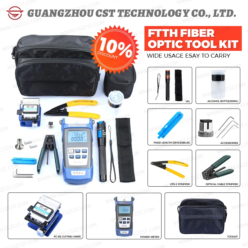 Factory Price Fiber Optic Tool Kit Testing Equipment for FTTH Solution F-Bag-002